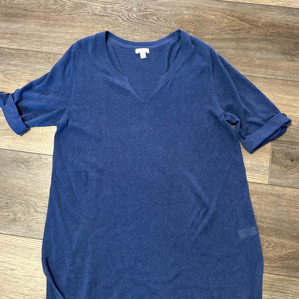 J.Jill linen short sleeve tunic M